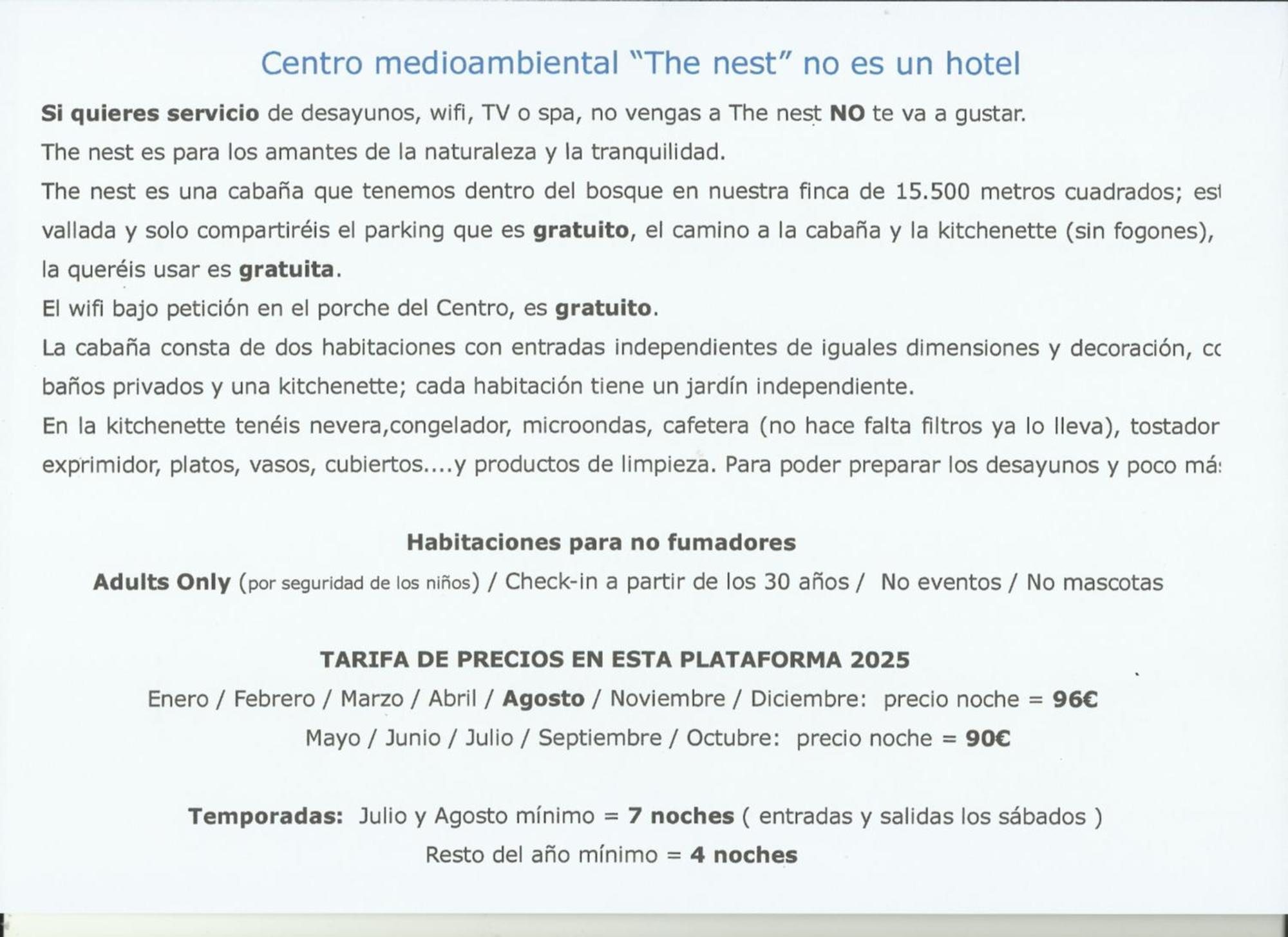 Centro Medioambiental The Nest - Adults Only Vendégház El Plano Kültér fotó